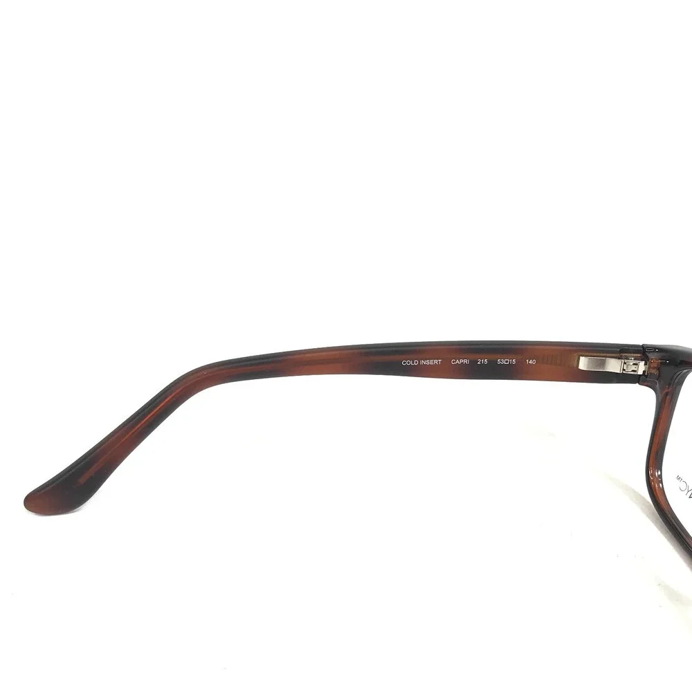 Marchon NYC Eyeglasses Frames CAPRI 215 Brown Tortoise Cat Eye 53-15-140